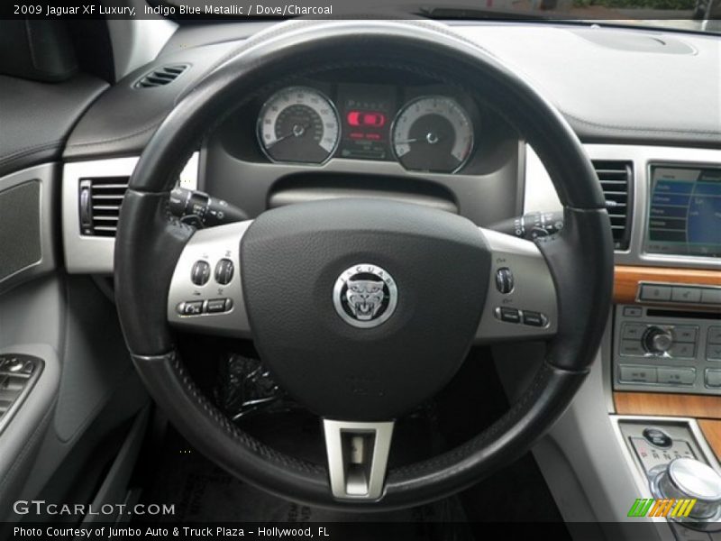 Indigo Blue Metallic / Dove/Charcoal 2009 Jaguar XF Luxury