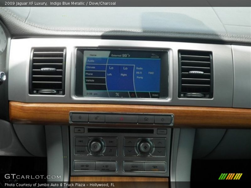 Indigo Blue Metallic / Dove/Charcoal 2009 Jaguar XF Luxury
