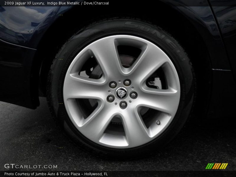 Indigo Blue Metallic / Dove/Charcoal 2009 Jaguar XF Luxury