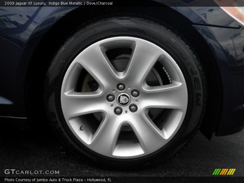 Indigo Blue Metallic / Dove/Charcoal 2009 Jaguar XF Luxury