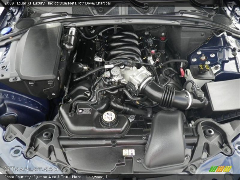 Indigo Blue Metallic / Dove/Charcoal 2009 Jaguar XF Luxury