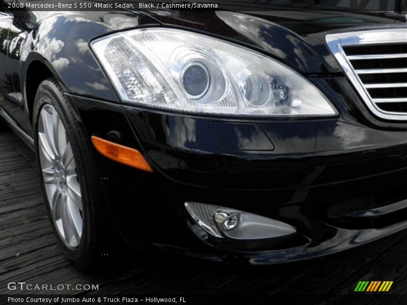 Black / Cashmere/Savanna 2008 Mercedes-Benz S 550 4Matic Sedan