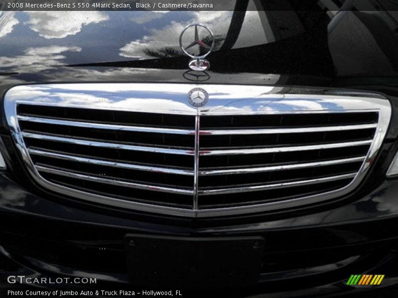 Black / Cashmere/Savanna 2008 Mercedes-Benz S 550 4Matic Sedan