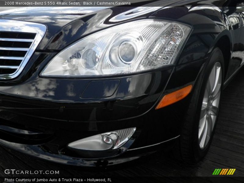 Black / Cashmere/Savanna 2008 Mercedes-Benz S 550 4Matic Sedan