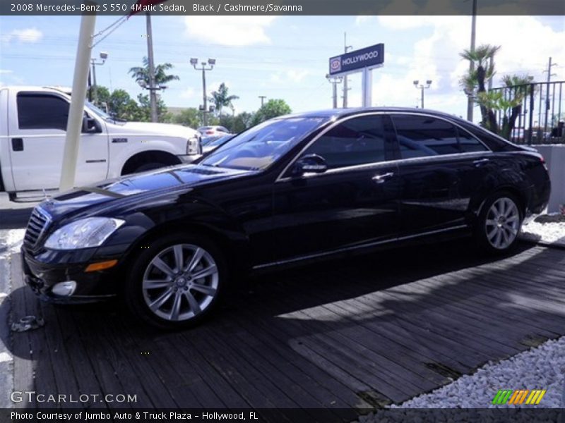 Black / Cashmere/Savanna 2008 Mercedes-Benz S 550 4Matic Sedan