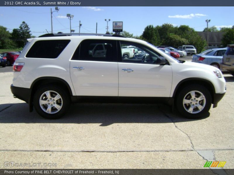 Summit White / Ebony 2012 GMC Acadia SL