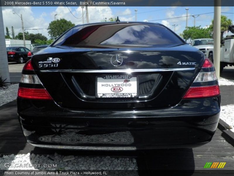 Black / Cashmere/Savanna 2008 Mercedes-Benz S 550 4Matic Sedan