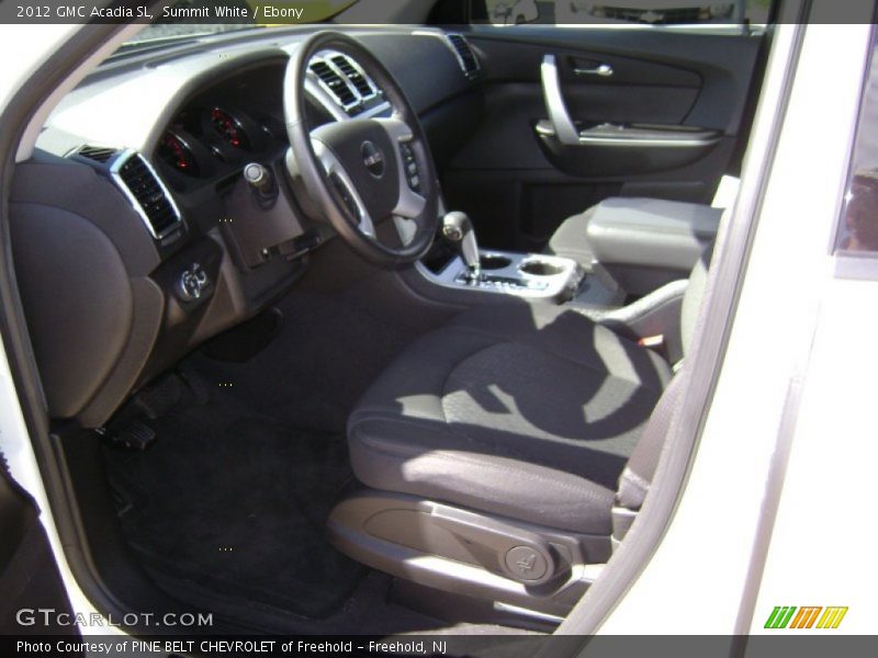Summit White / Ebony 2012 GMC Acadia SL