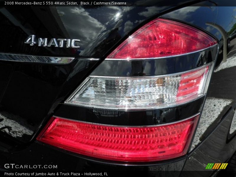 Black / Cashmere/Savanna 2008 Mercedes-Benz S 550 4Matic Sedan
