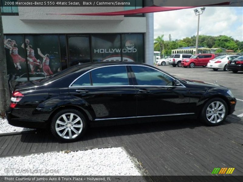 Black / Cashmere/Savanna 2008 Mercedes-Benz S 550 4Matic Sedan