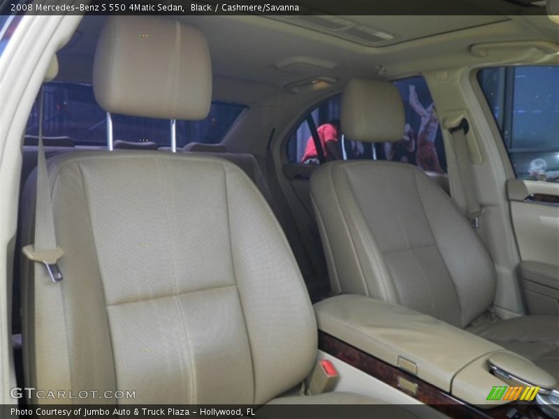 Black / Cashmere/Savanna 2008 Mercedes-Benz S 550 4Matic Sedan