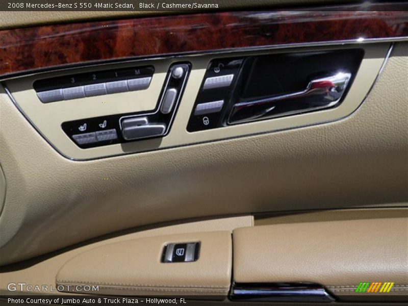 Black / Cashmere/Savanna 2008 Mercedes-Benz S 550 4Matic Sedan