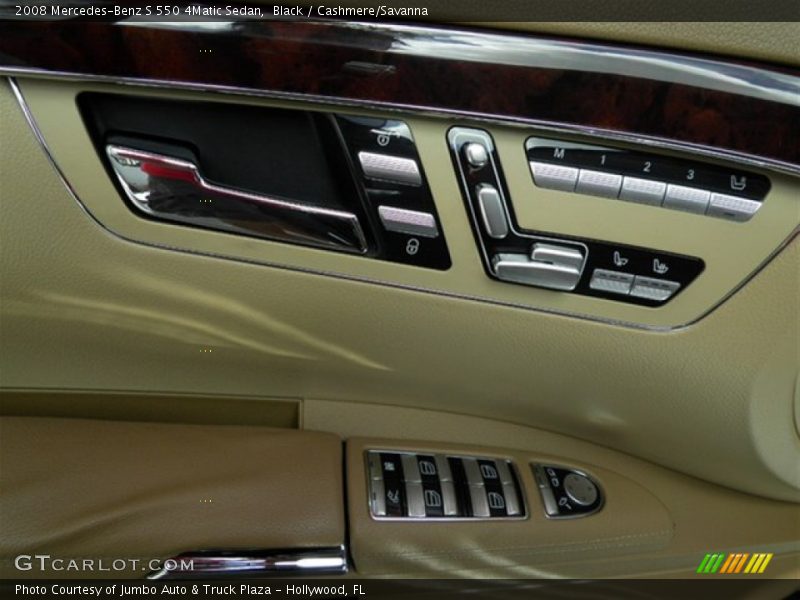 Black / Cashmere/Savanna 2008 Mercedes-Benz S 550 4Matic Sedan