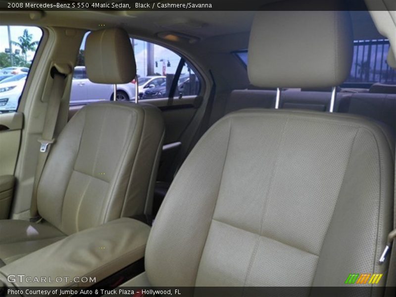 Black / Cashmere/Savanna 2008 Mercedes-Benz S 550 4Matic Sedan