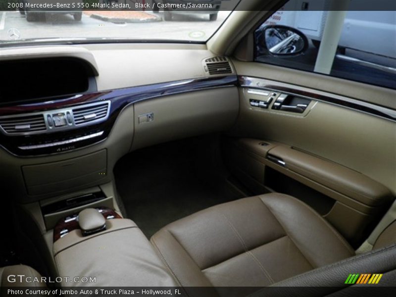 Black / Cashmere/Savanna 2008 Mercedes-Benz S 550 4Matic Sedan