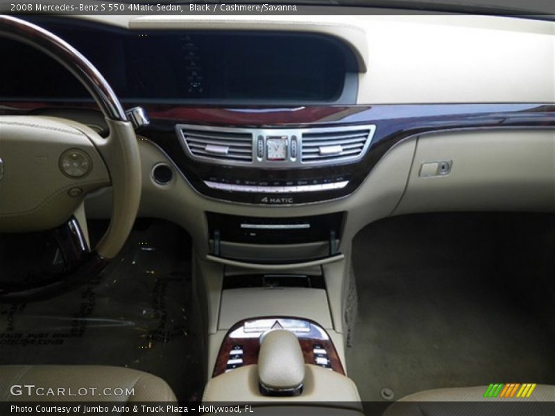 Black / Cashmere/Savanna 2008 Mercedes-Benz S 550 4Matic Sedan