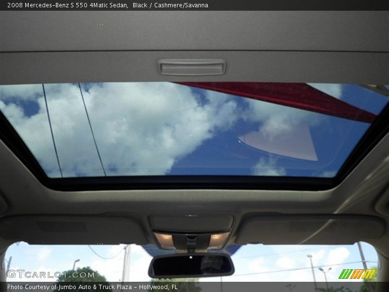 Black / Cashmere/Savanna 2008 Mercedes-Benz S 550 4Matic Sedan