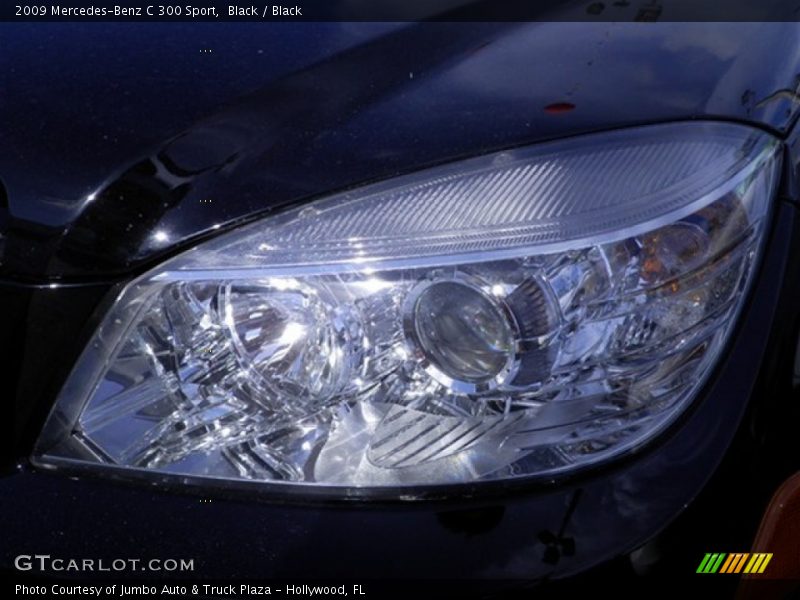 Black / Black 2009 Mercedes-Benz C 300 Sport