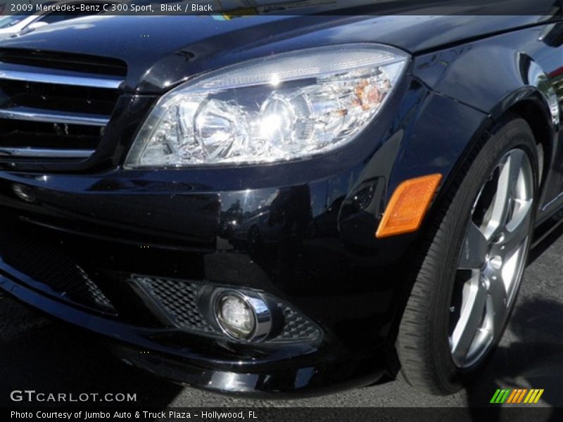 Black / Black 2009 Mercedes-Benz C 300 Sport