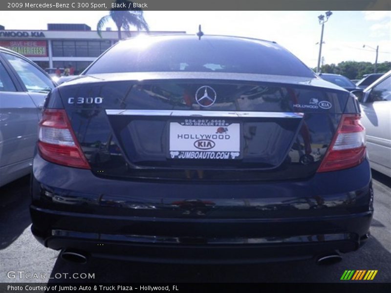 Black / Black 2009 Mercedes-Benz C 300 Sport
