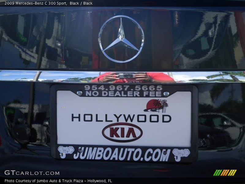 Black / Black 2009 Mercedes-Benz C 300 Sport