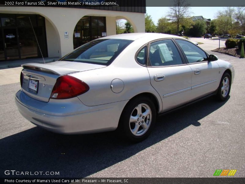 Silver Frost Metallic / Medium Graphite 2002 Ford Taurus SES