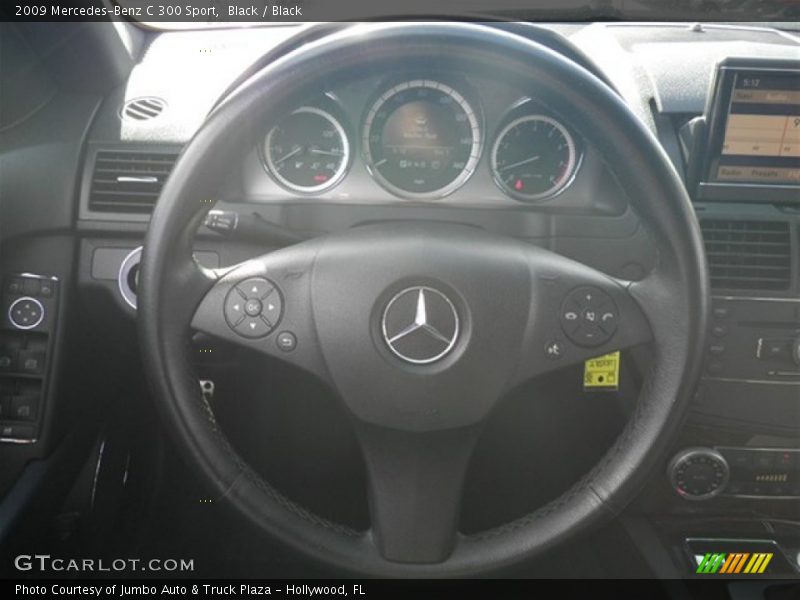 Black / Black 2009 Mercedes-Benz C 300 Sport