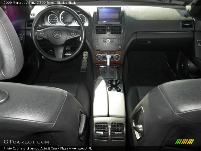 Black / Black 2009 Mercedes-Benz C 300 Sport