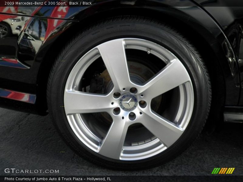 Black / Black 2009 Mercedes-Benz C 300 Sport