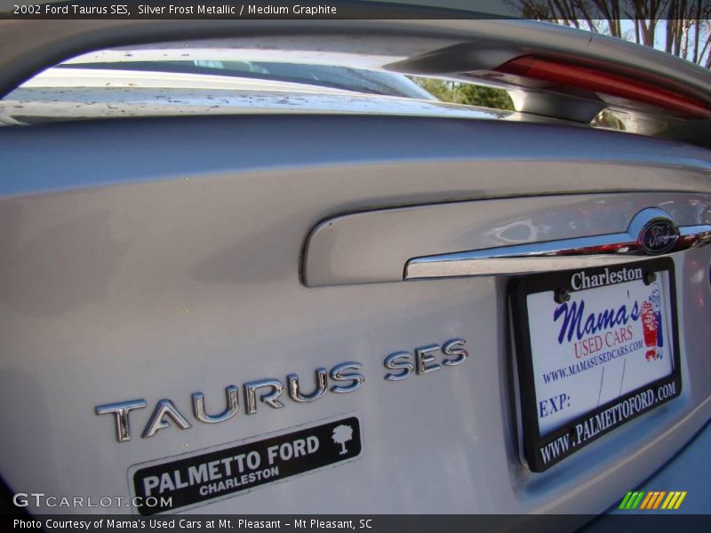 Silver Frost Metallic / Medium Graphite 2002 Ford Taurus SES
