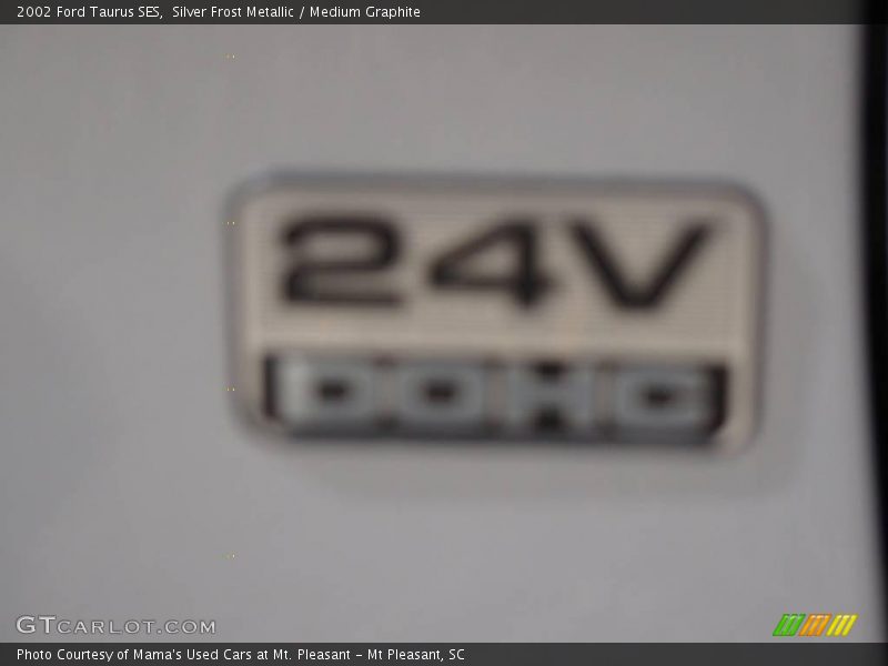 Silver Frost Metallic / Medium Graphite 2002 Ford Taurus SES