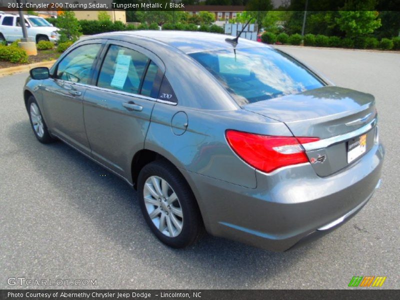 Tungsten Metallic / Black 2012 Chrysler 200 Touring Sedan