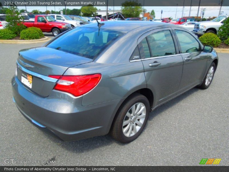 Tungsten Metallic / Black 2012 Chrysler 200 Touring Sedan