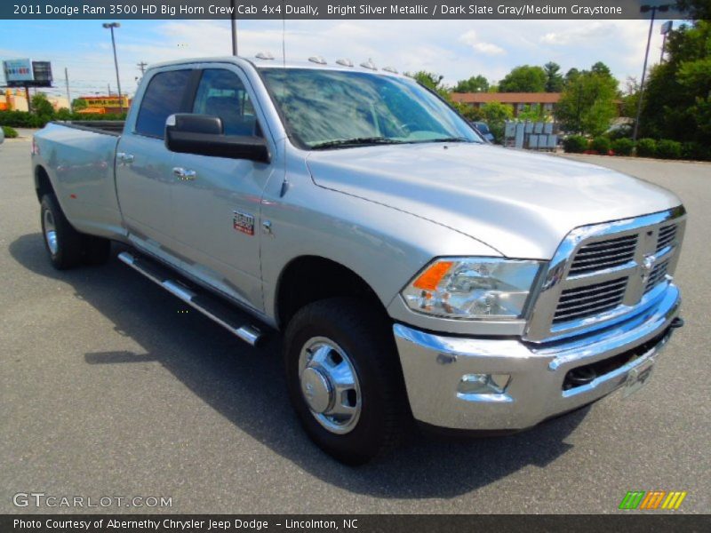 Bright Silver Metallic / Dark Slate Gray/Medium Graystone 2011 Dodge Ram 3500 HD Big Horn Crew Cab 4x4 Dually