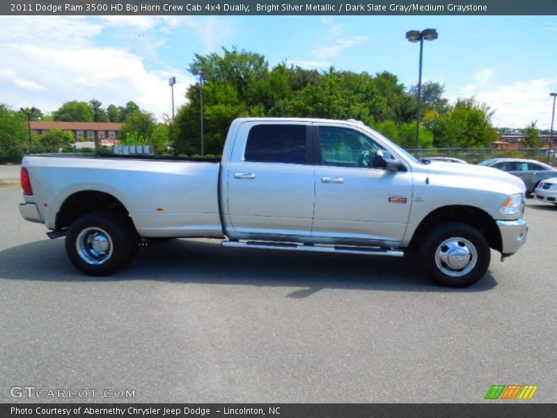 Bright Silver Metallic / Dark Slate Gray/Medium Graystone 2011 Dodge Ram 3500 HD Big Horn Crew Cab 4x4 Dually