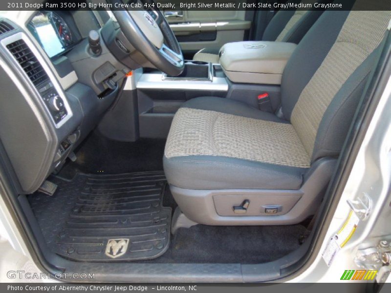 Bright Silver Metallic / Dark Slate Gray/Medium Graystone 2011 Dodge Ram 3500 HD Big Horn Crew Cab 4x4 Dually