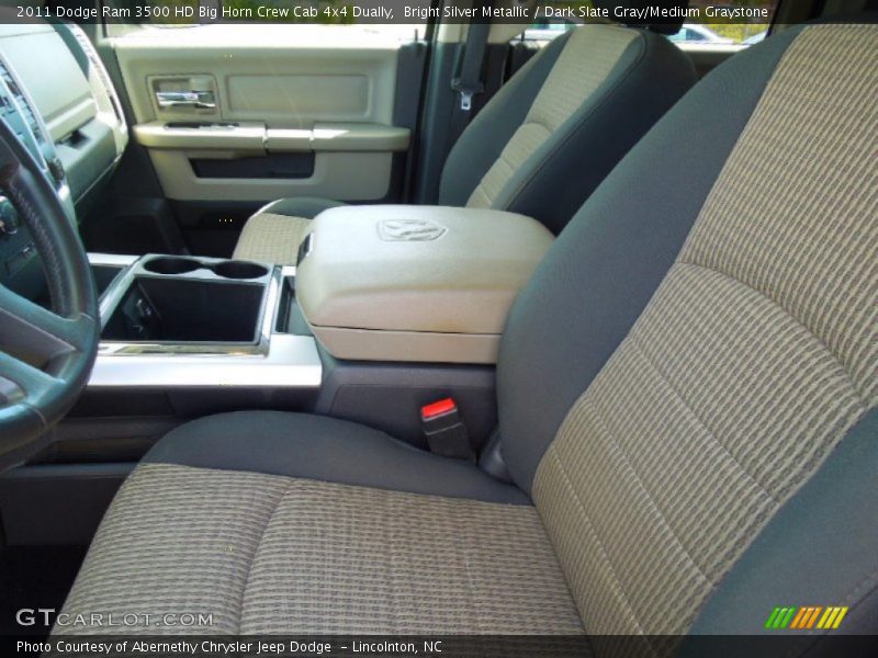 Bright Silver Metallic / Dark Slate Gray/Medium Graystone 2011 Dodge Ram 3500 HD Big Horn Crew Cab 4x4 Dually
