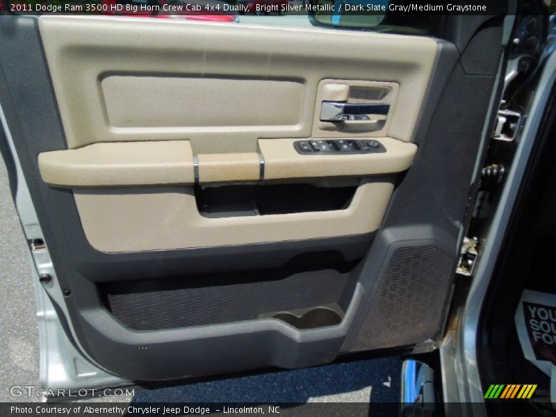Bright Silver Metallic / Dark Slate Gray/Medium Graystone 2011 Dodge Ram 3500 HD Big Horn Crew Cab 4x4 Dually