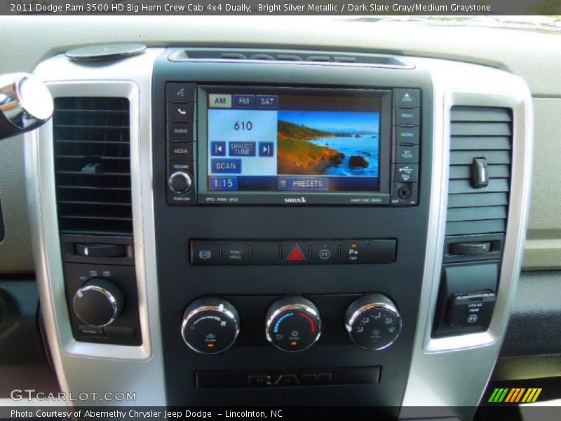 Bright Silver Metallic / Dark Slate Gray/Medium Graystone 2011 Dodge Ram 3500 HD Big Horn Crew Cab 4x4 Dually