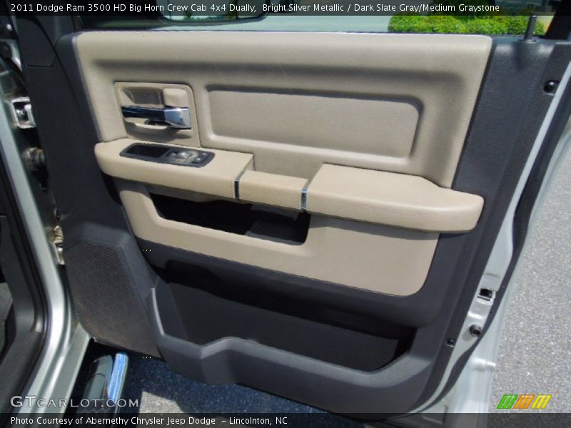 Bright Silver Metallic / Dark Slate Gray/Medium Graystone 2011 Dodge Ram 3500 HD Big Horn Crew Cab 4x4 Dually