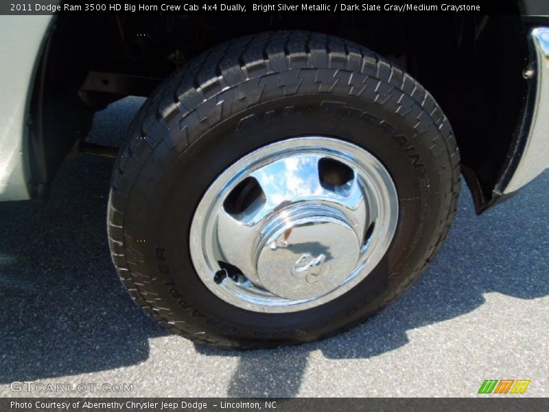 Bright Silver Metallic / Dark Slate Gray/Medium Graystone 2011 Dodge Ram 3500 HD Big Horn Crew Cab 4x4 Dually