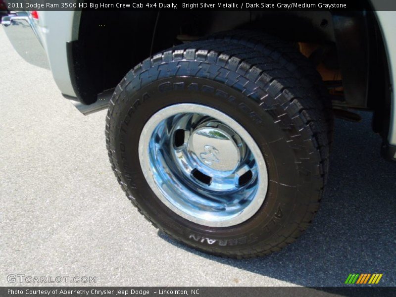 Bright Silver Metallic / Dark Slate Gray/Medium Graystone 2011 Dodge Ram 3500 HD Big Horn Crew Cab 4x4 Dually