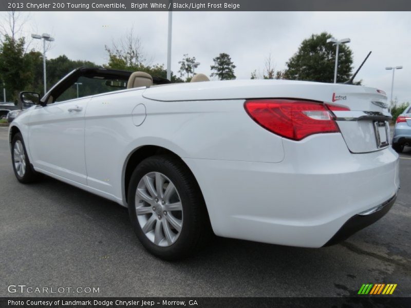 Bright White / Black/Light Frost Beige 2013 Chrysler 200 Touring Convertible