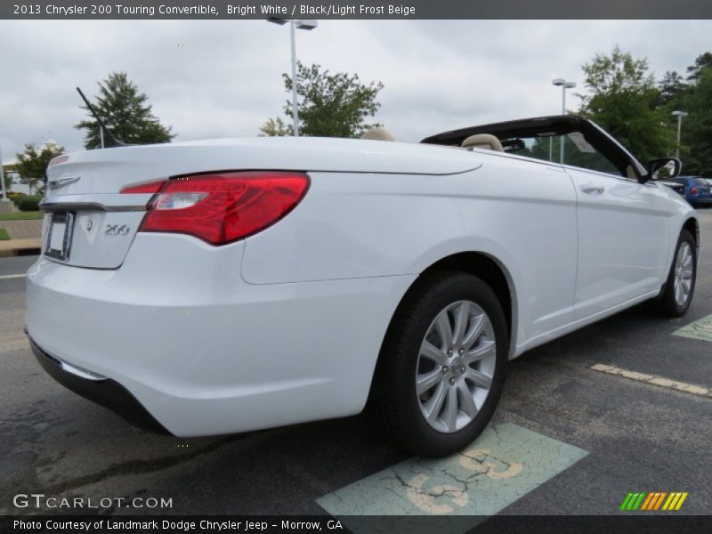 Bright White / Black/Light Frost Beige 2013 Chrysler 200 Touring Convertible