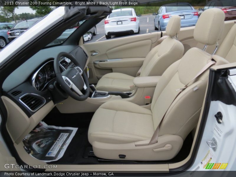  2013 200 Touring Convertible Black/Light Frost Beige Interior