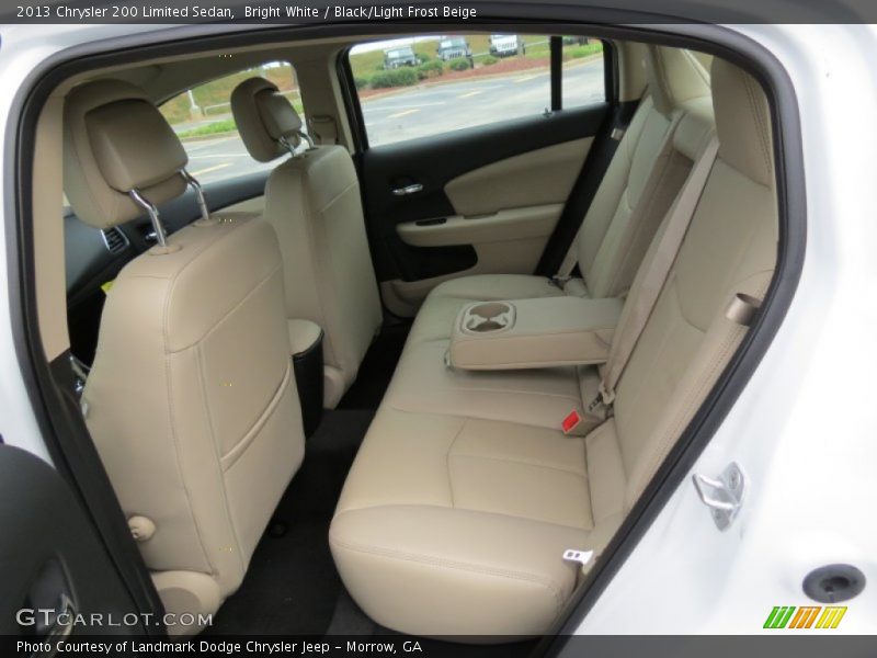 Bright White / Black/Light Frost Beige 2013 Chrysler 200 Limited Sedan