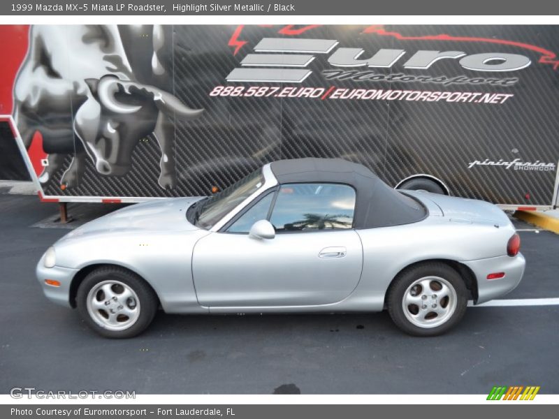 Highlight Silver Metallic / Black 1999 Mazda MX-5 Miata LP Roadster