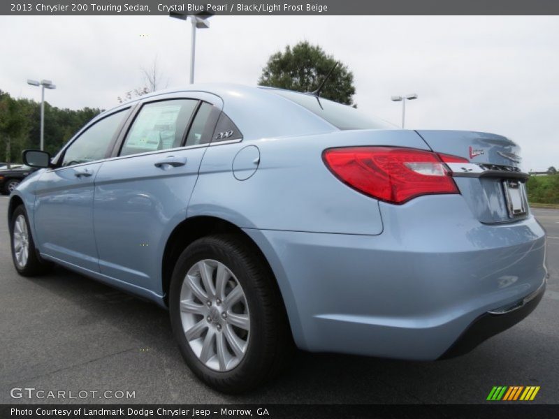Crystal Blue Pearl / Black/Light Frost Beige 2013 Chrysler 200 Touring Sedan