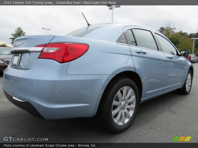 Crystal Blue Pearl / Black/Light Frost Beige 2013 Chrysler 200 Touring Sedan