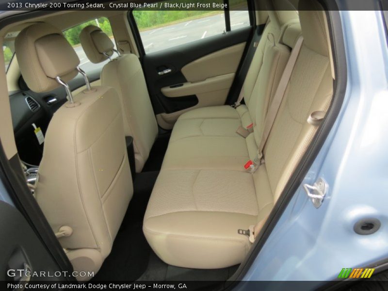Crystal Blue Pearl / Black/Light Frost Beige 2013 Chrysler 200 Touring Sedan